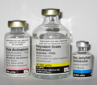 Selected antivenoms